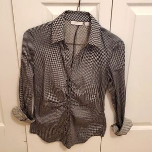 Ruched dress shirt